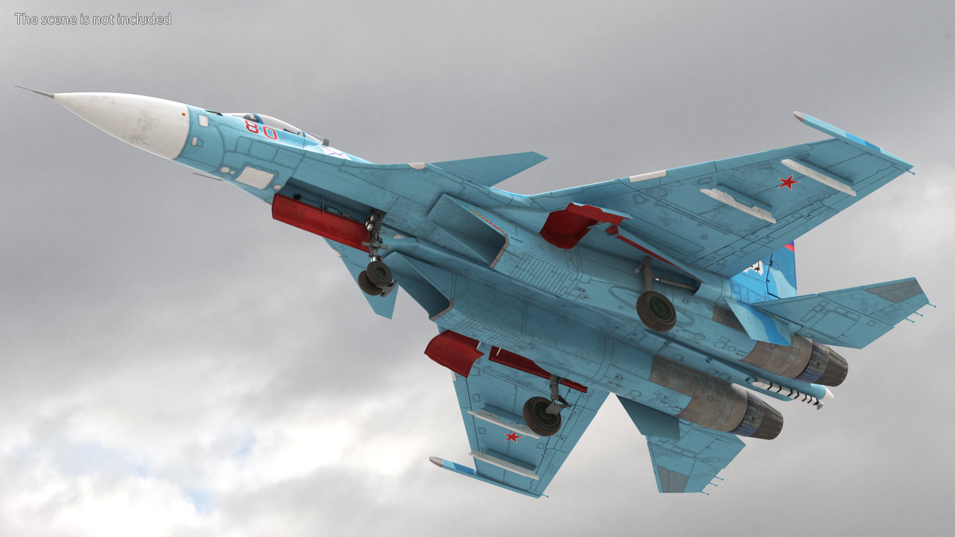 3D Sukhoi SU-33 Russian Navy Multirole Fighter model