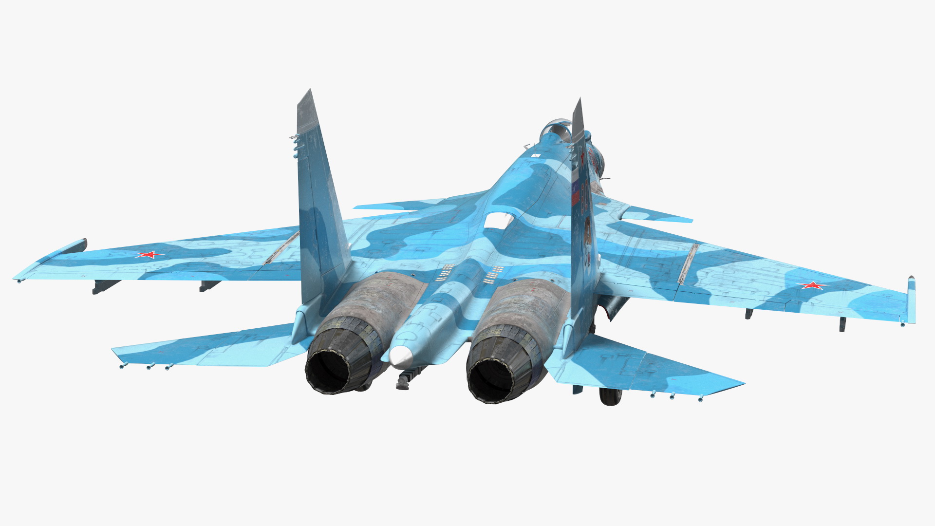 3D Sukhoi SU-33 Russian Navy Multirole Fighter model