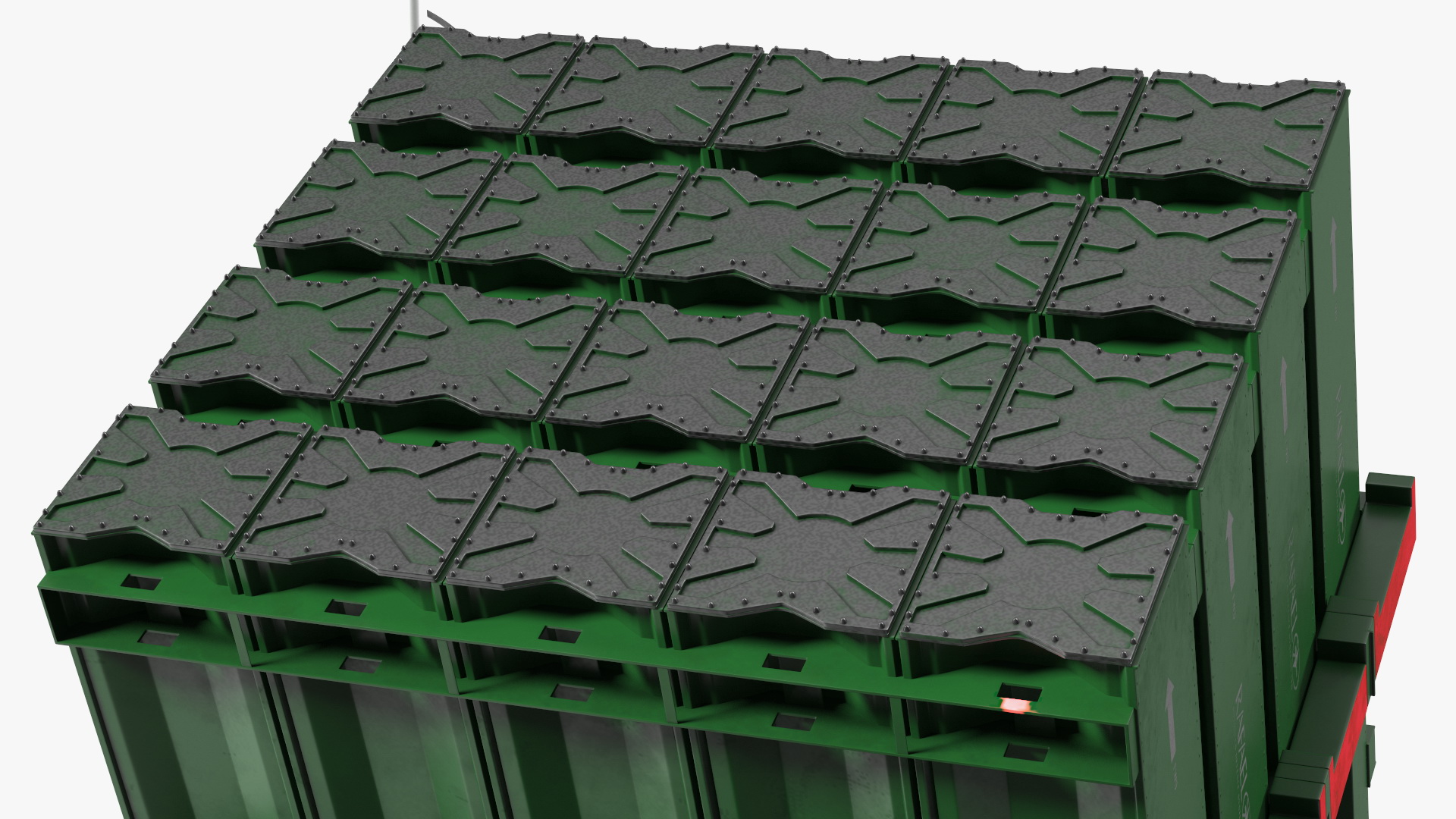 Armed Iron Dome Air Defense Batteries 3D