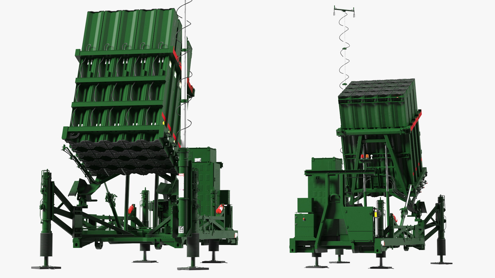 Armed Iron Dome Air Defense Batteries 3D