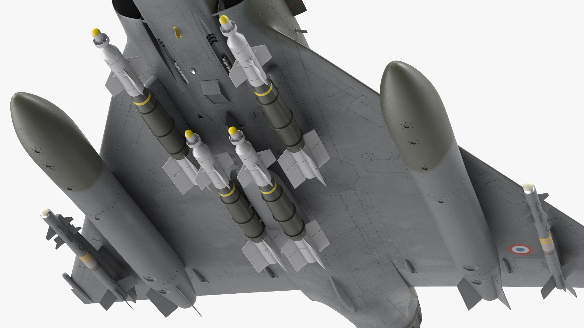Mirage 2000N with Armament Camouflage Flight 3D model