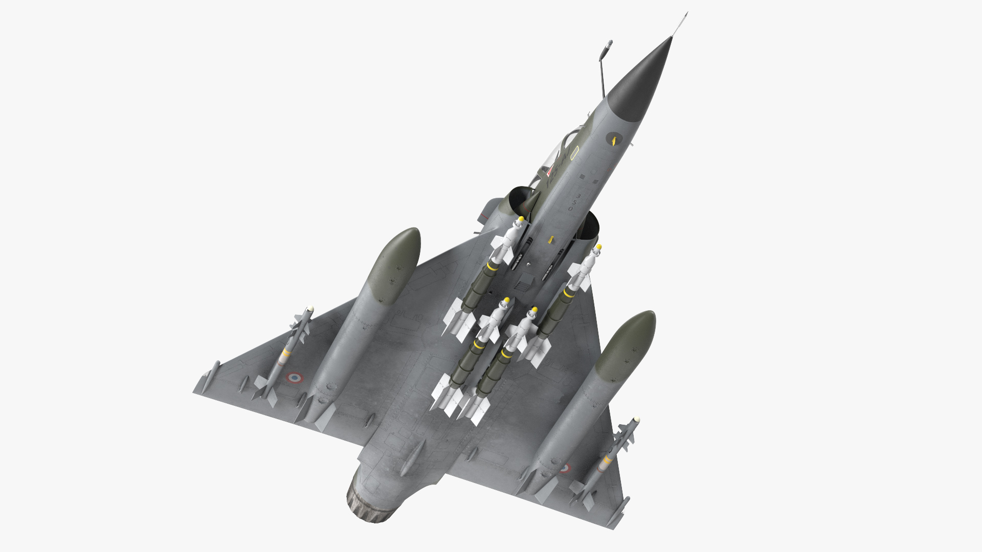 Mirage 2000N with Armament Camouflage Flight 3D model