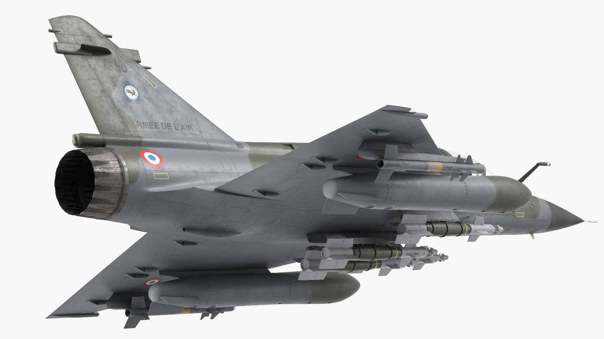 Mirage 2000N with Armament Camouflage Flight 3D model