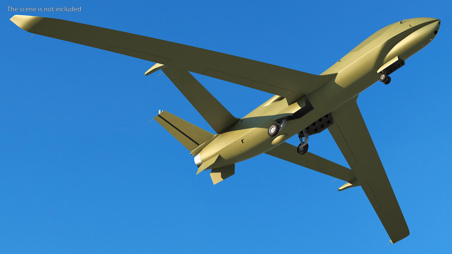 3D model High Altitude Long Endurance Patrol UAV Rigged for Maya