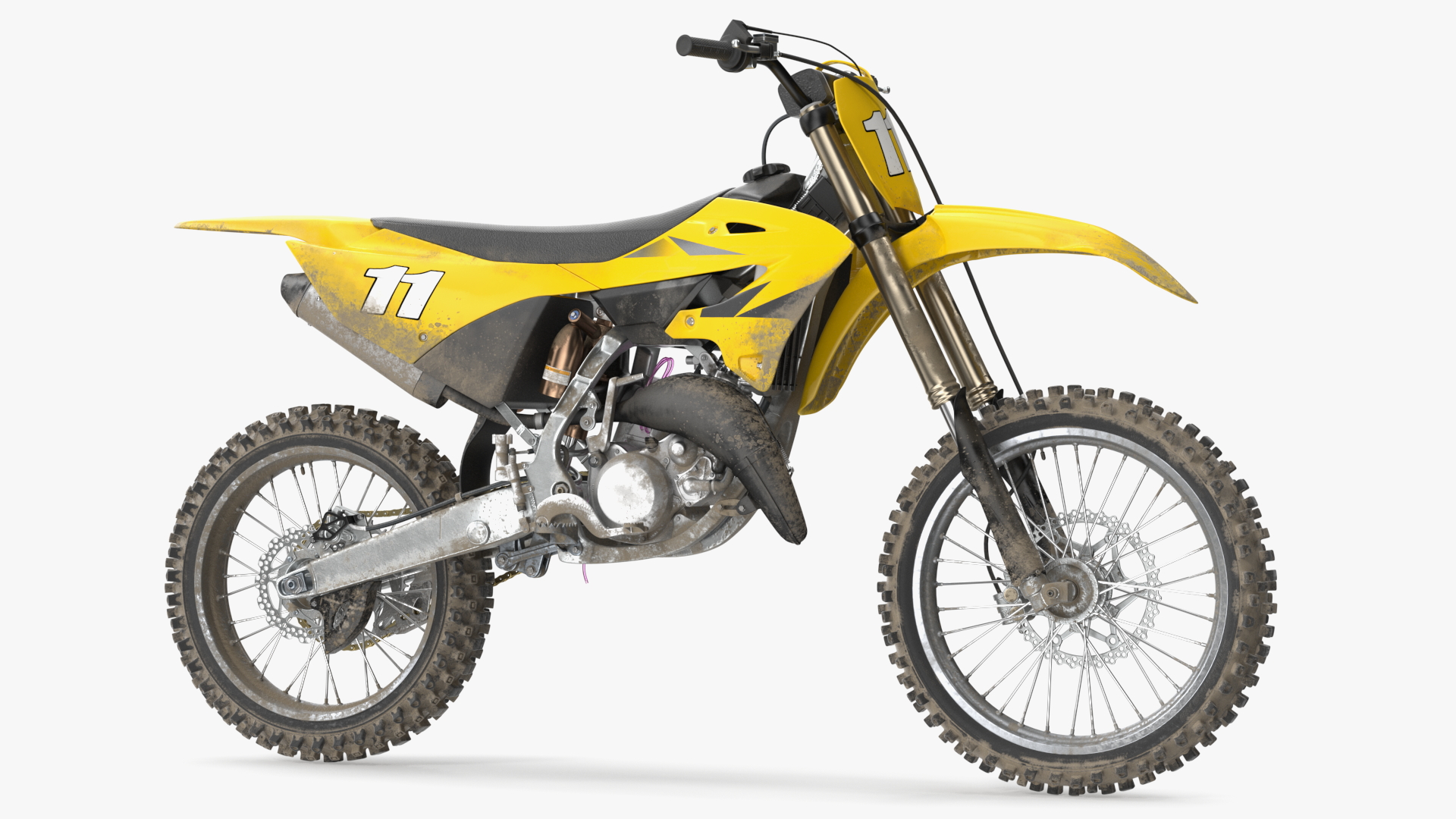 Motocross Motorcycle Dirt Rigged 3D