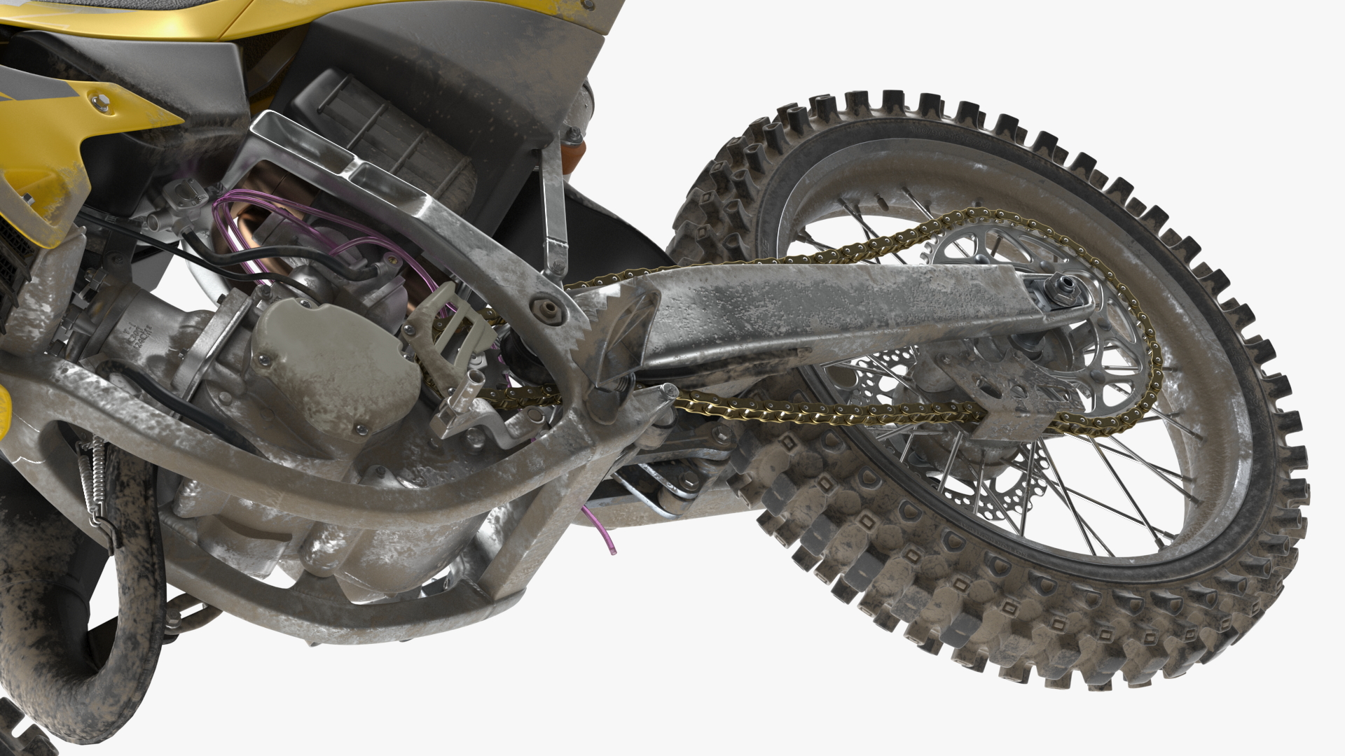 Motocross Motorcycle Dirt Rigged 3D