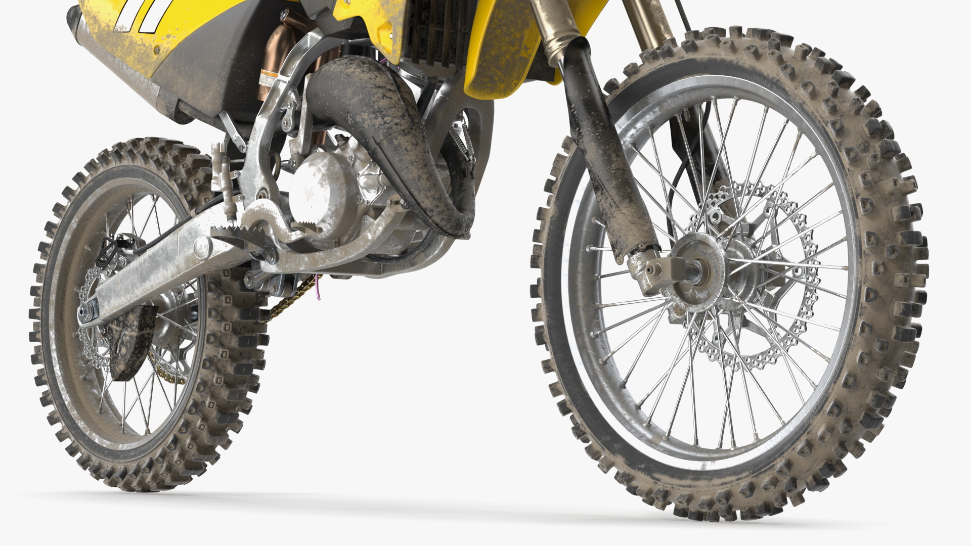 Motocross Motorcycle Dirt Rigged 3D