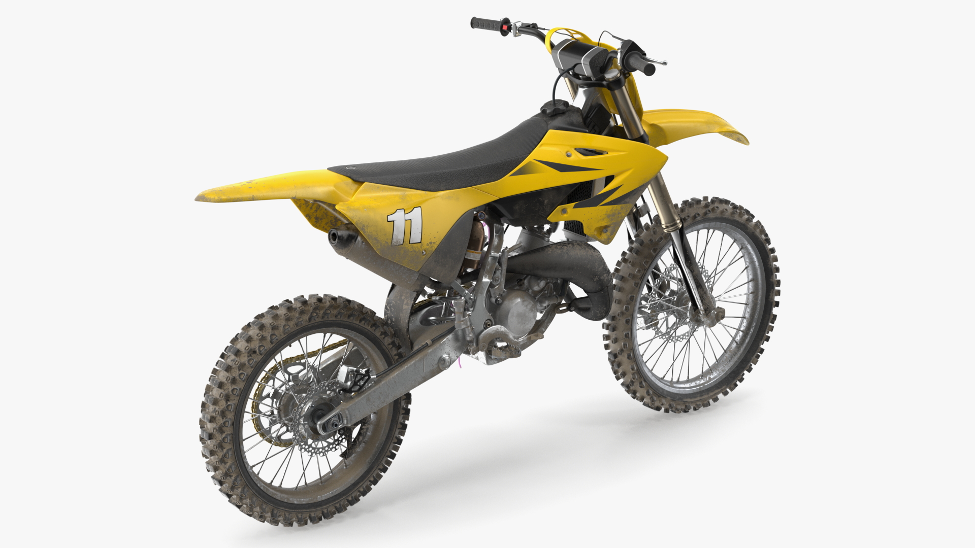 Motocross Motorcycle Dirt Rigged 3D