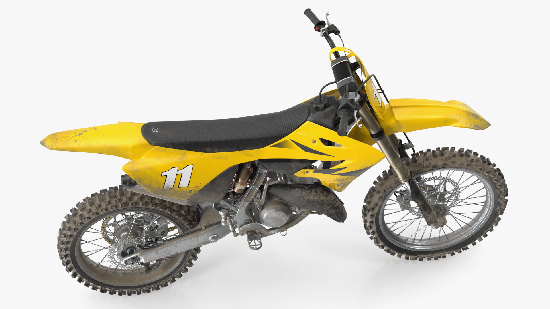 Motocross Motorcycle Dirt Rigged 3D