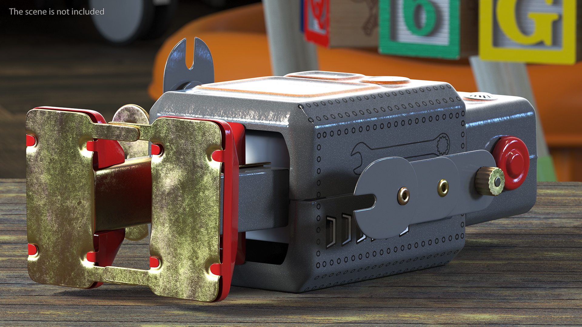 Tin Toy Retro Robot 3D model
