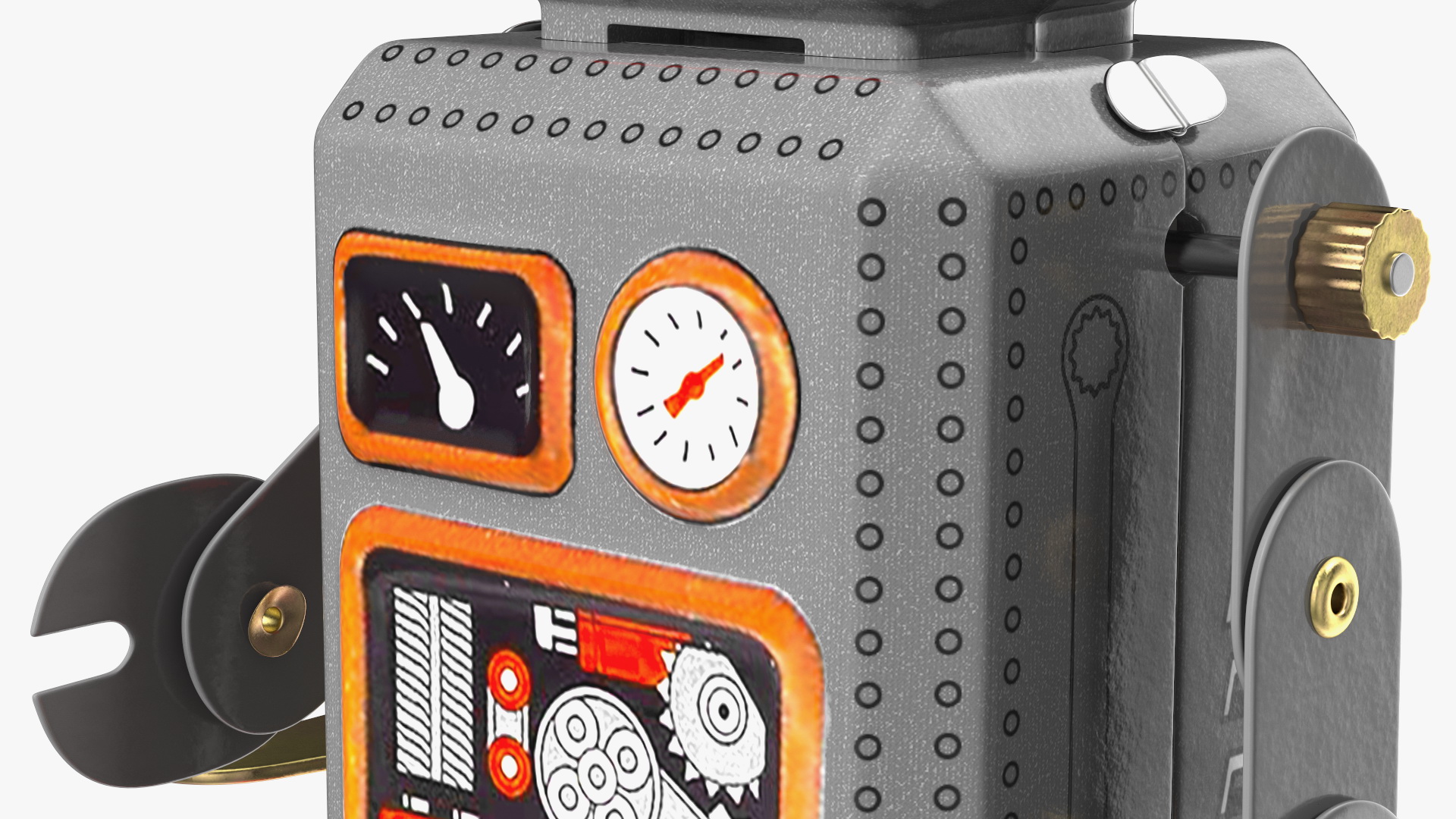 Tin Toy Retro Robot 3D model