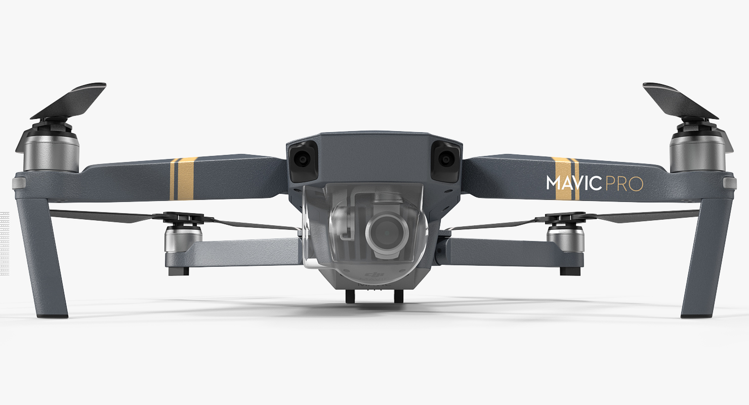 DJI Mavic Pro Quadcopter with Remote Controller 3D