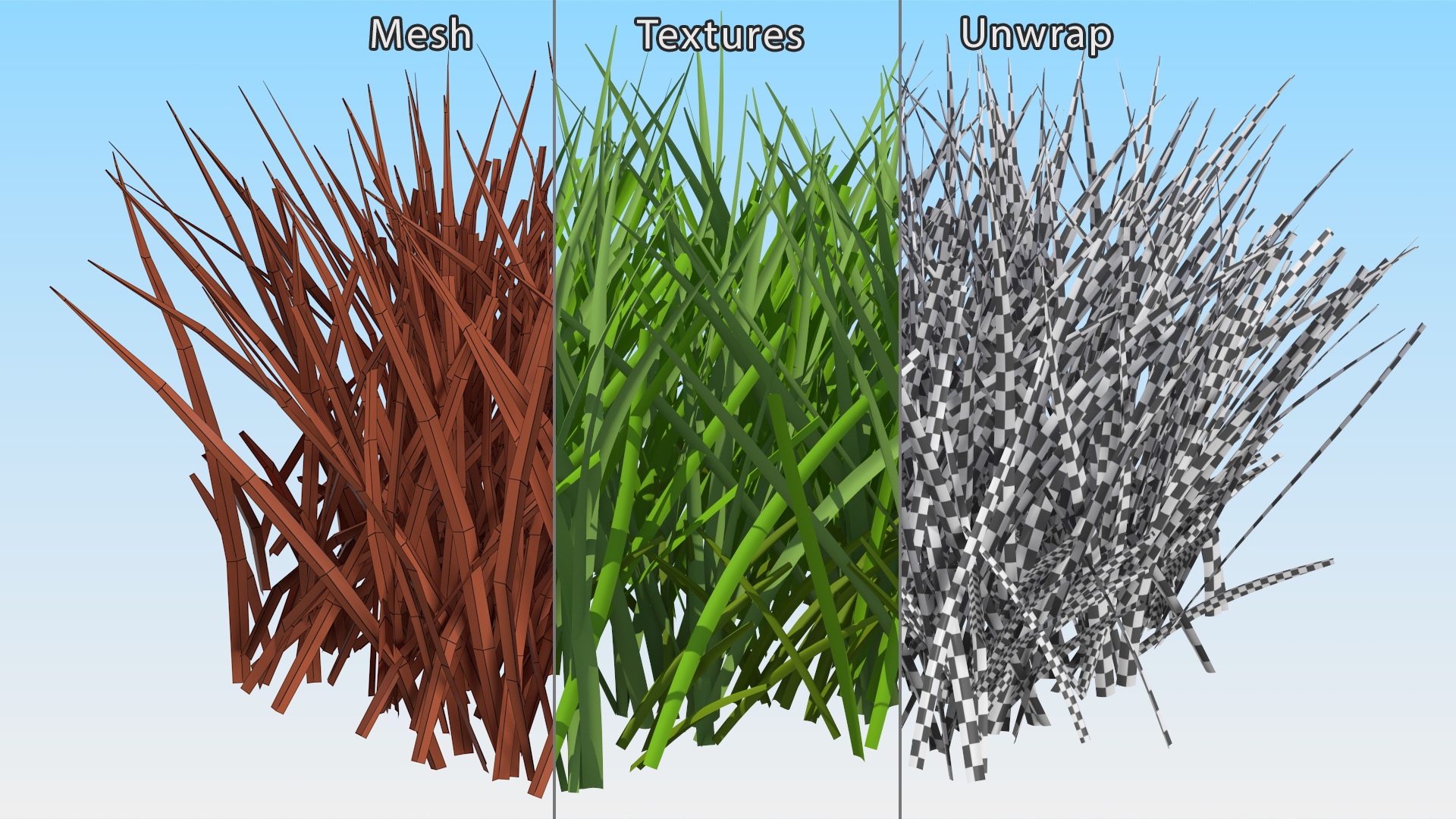 Realistic Patch of Grass 3D model
