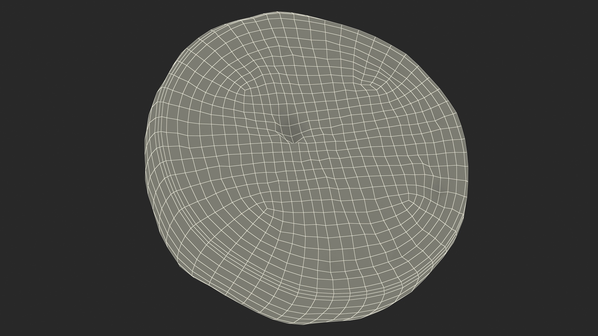 3D Green Lemon Half