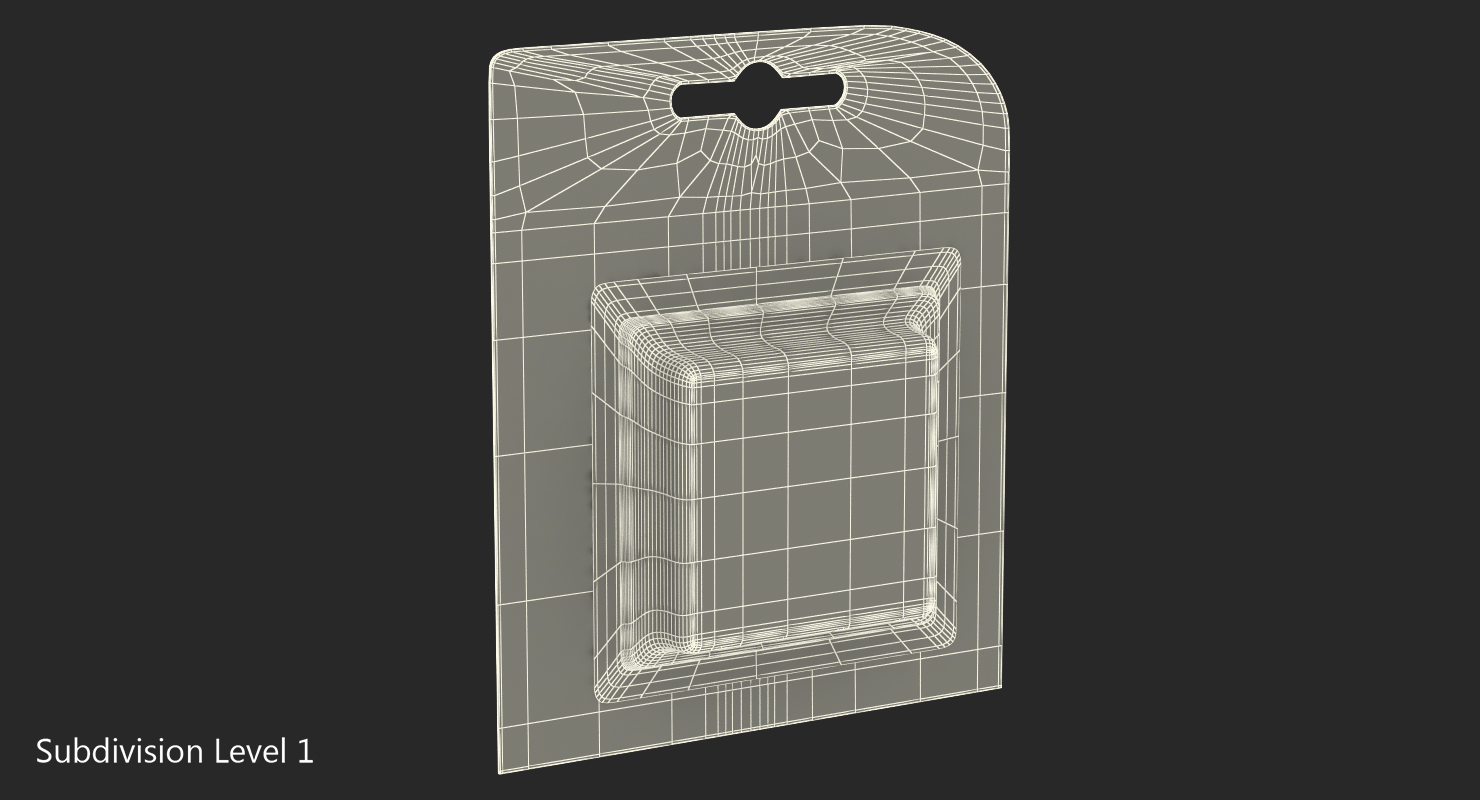 AAA Battery Package 3D model