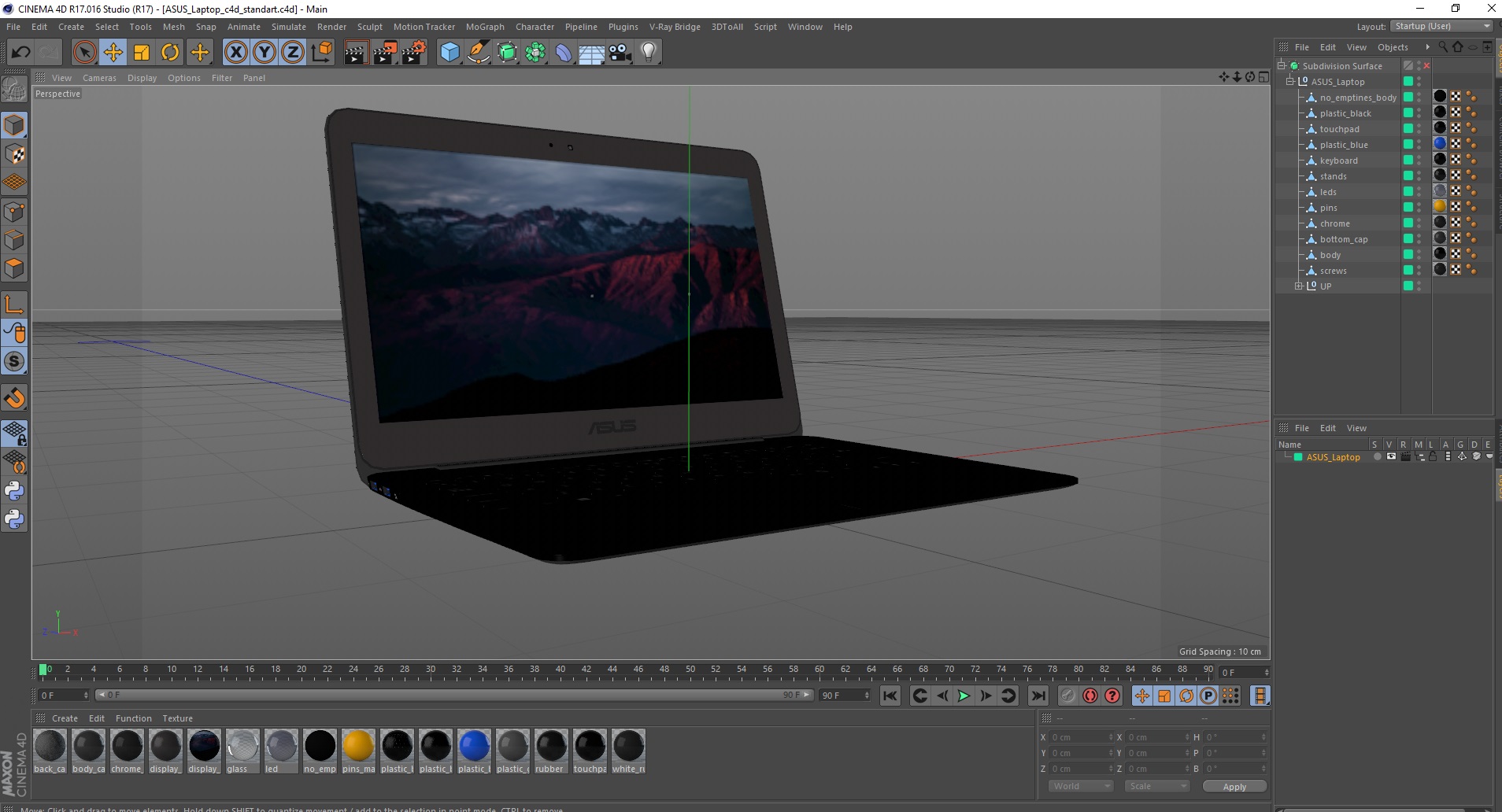 3D ASUS Laptop