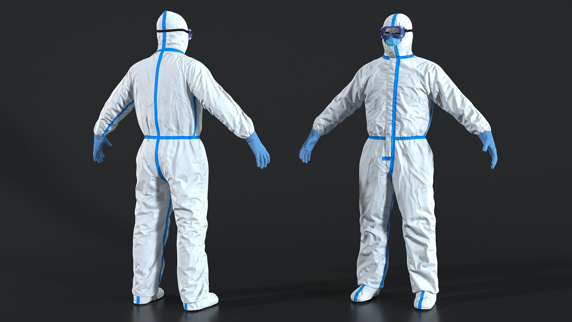 3D model Disposable Isolation Suit