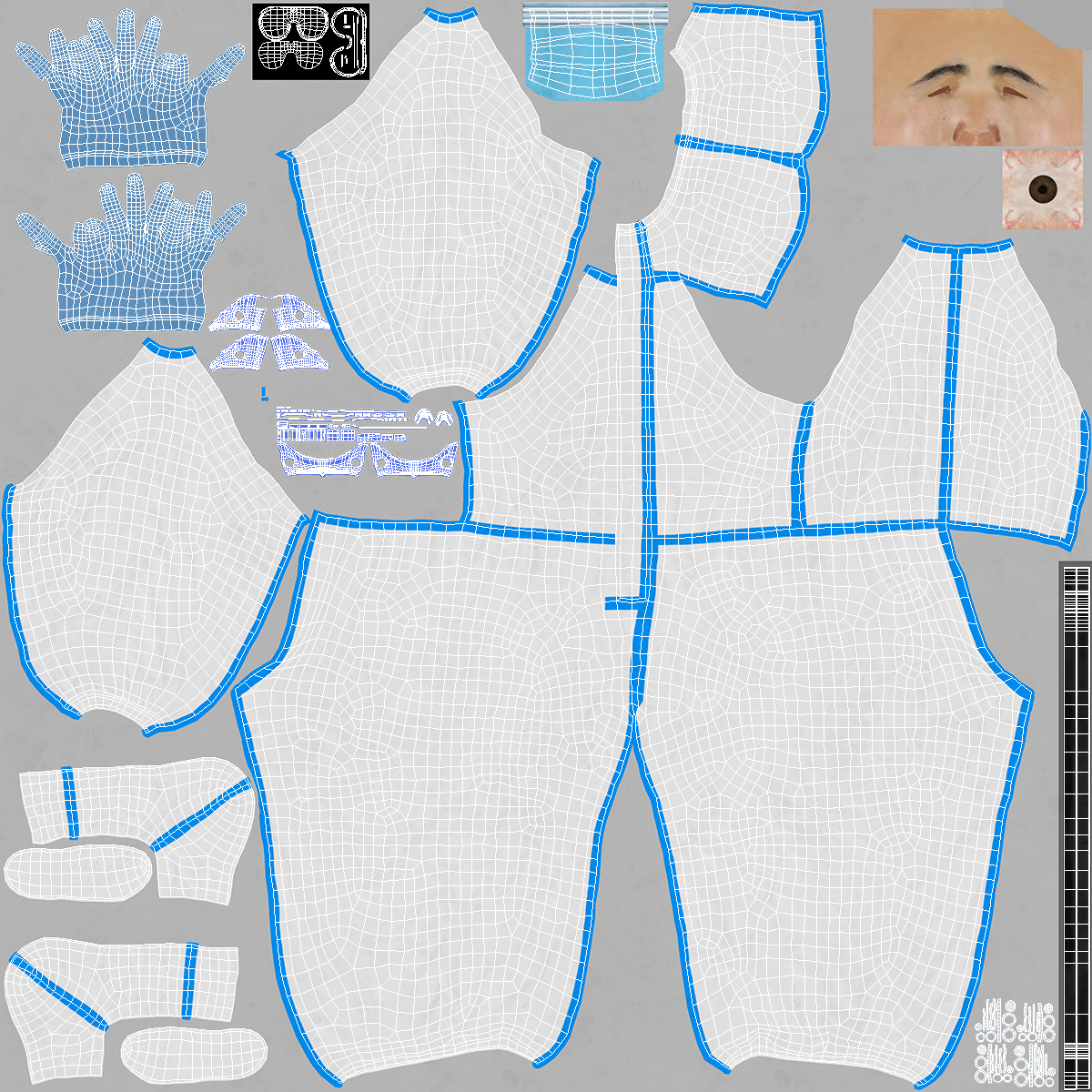 3D model Disposable Isolation Suit