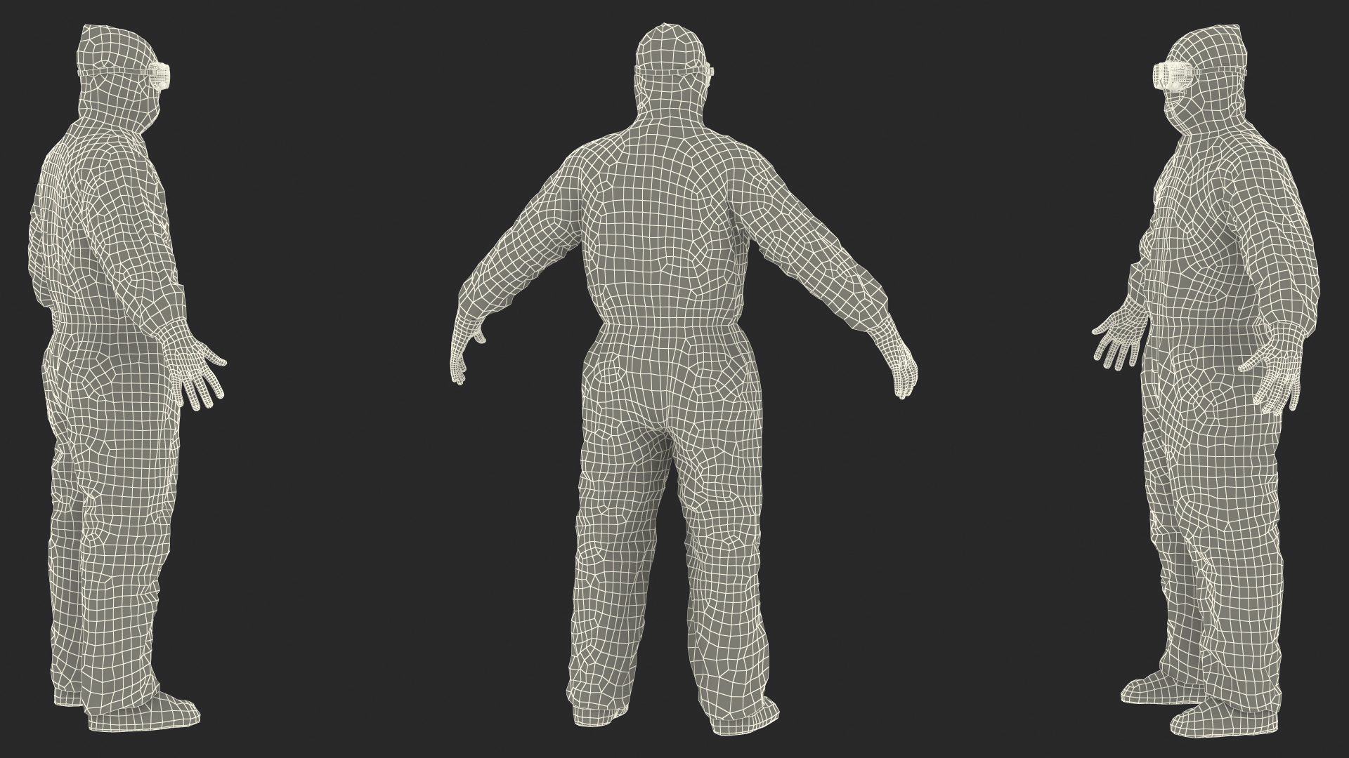 3D model Disposable Isolation Suit