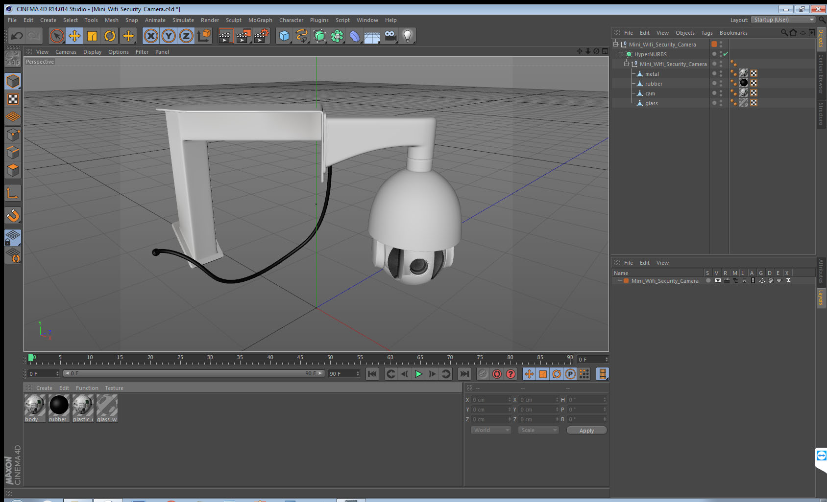 3D model Mini Wifi Security Camera