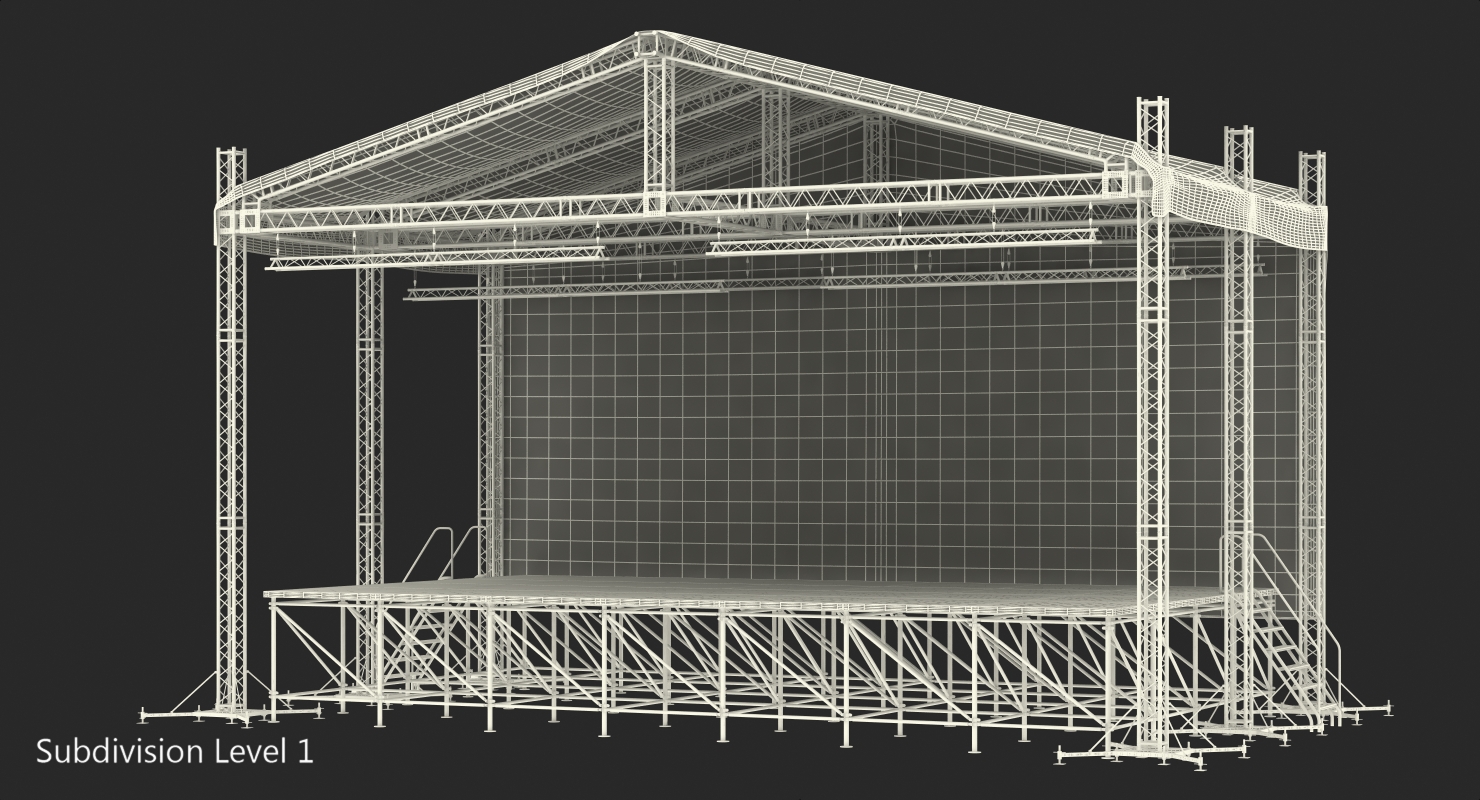3D Concert Scene model