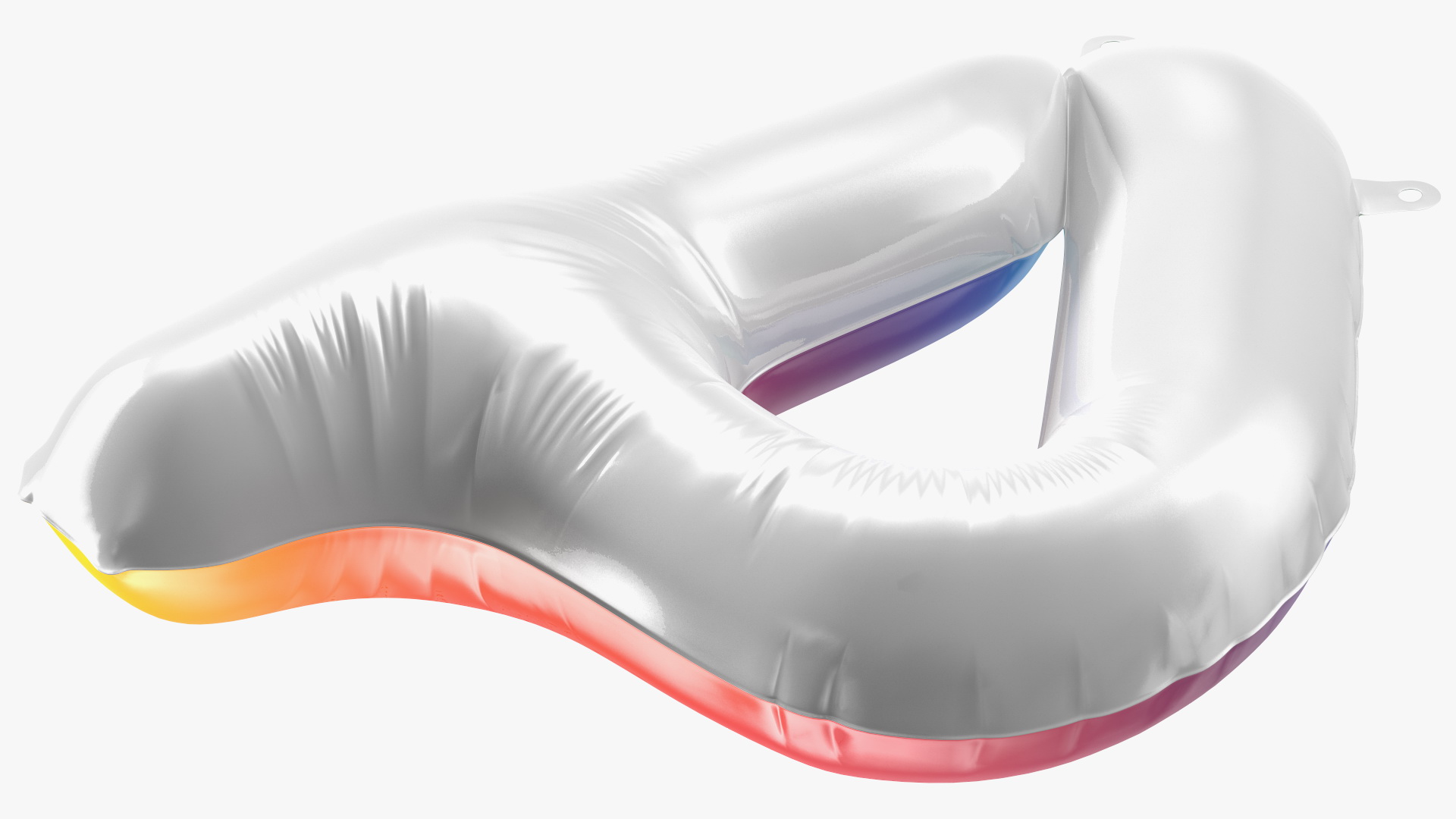 3D model Balloon Numbers 4 Rainbow
