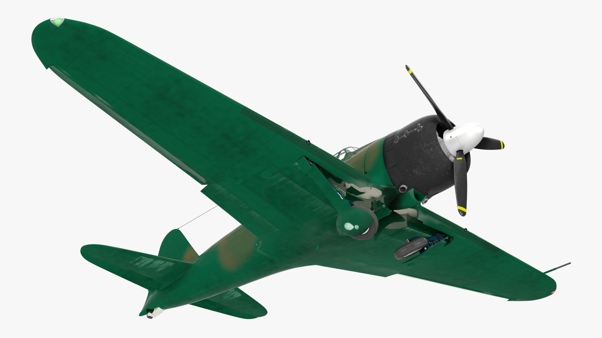 3D WWII Fighter Aircraft Rigged model