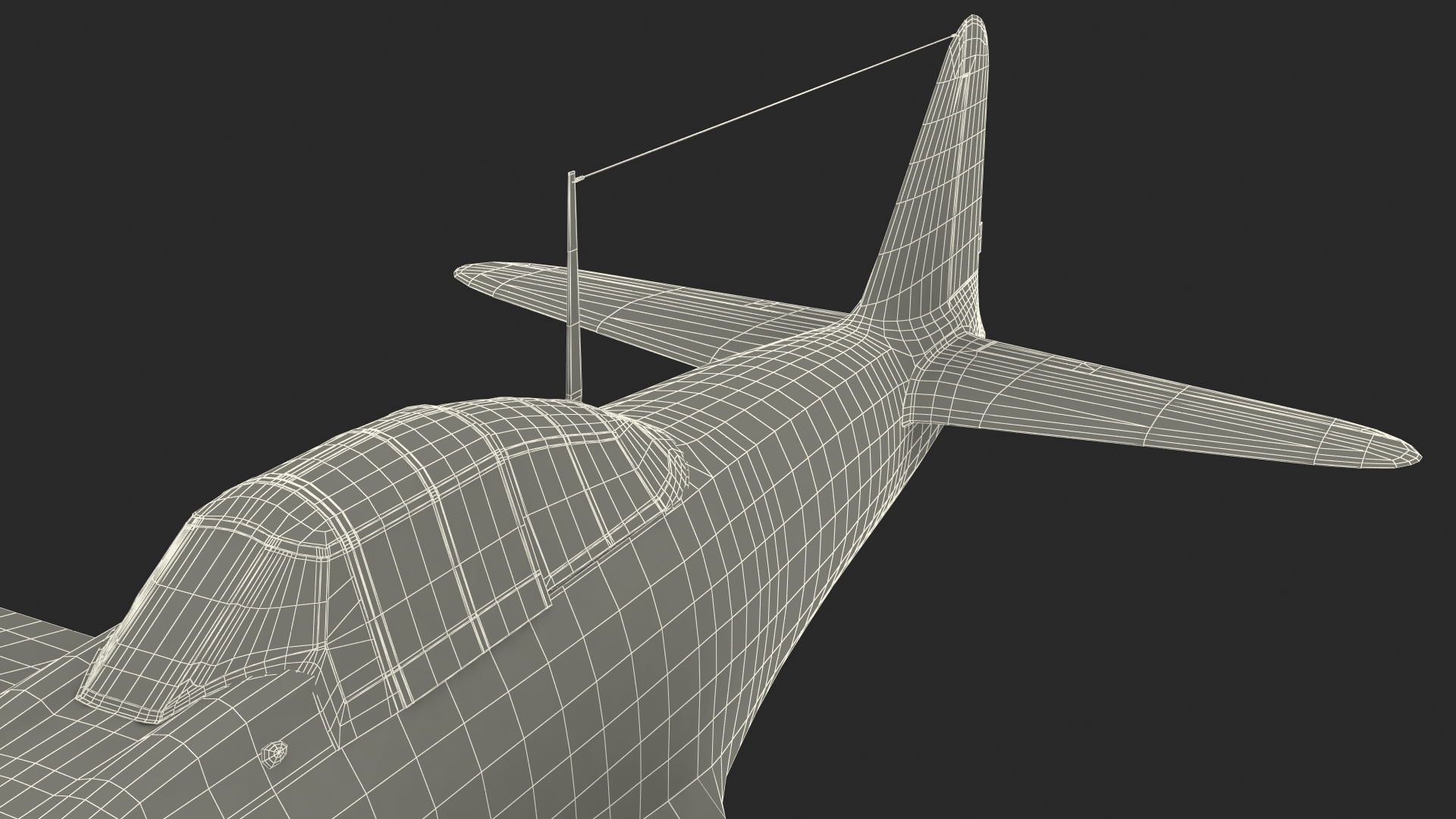 3D WWII Fighter Aircraft Rigged model