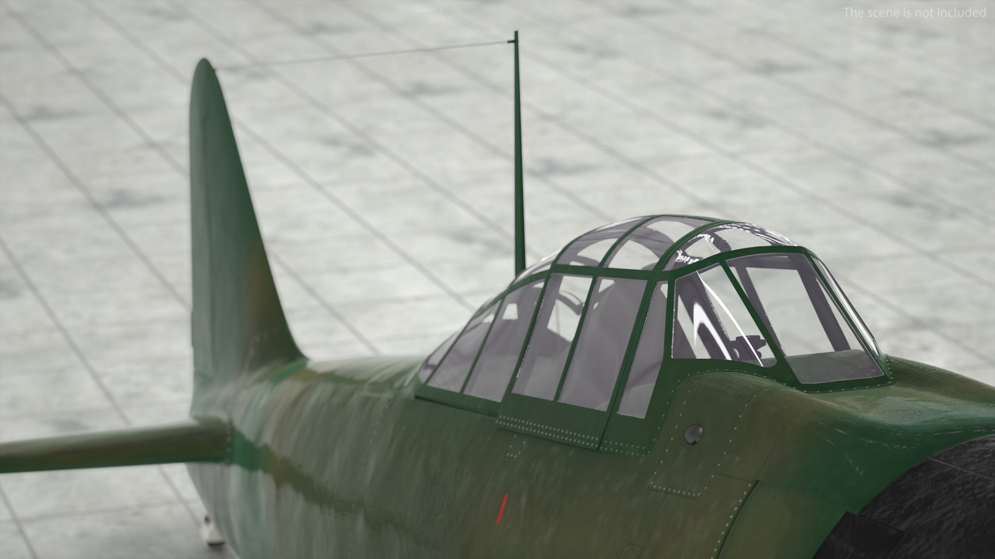 3D WWII Fighter Aircraft Rigged model