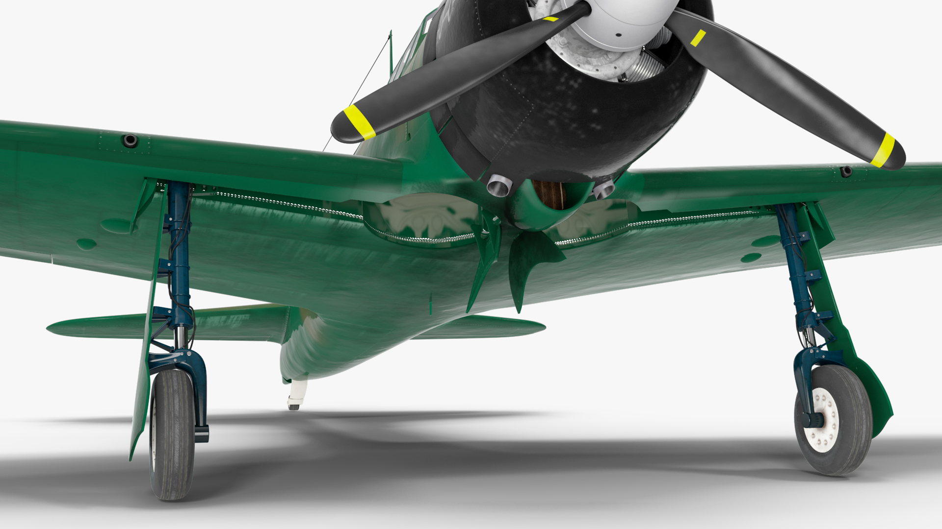 3D WWII Fighter Aircraft Rigged model