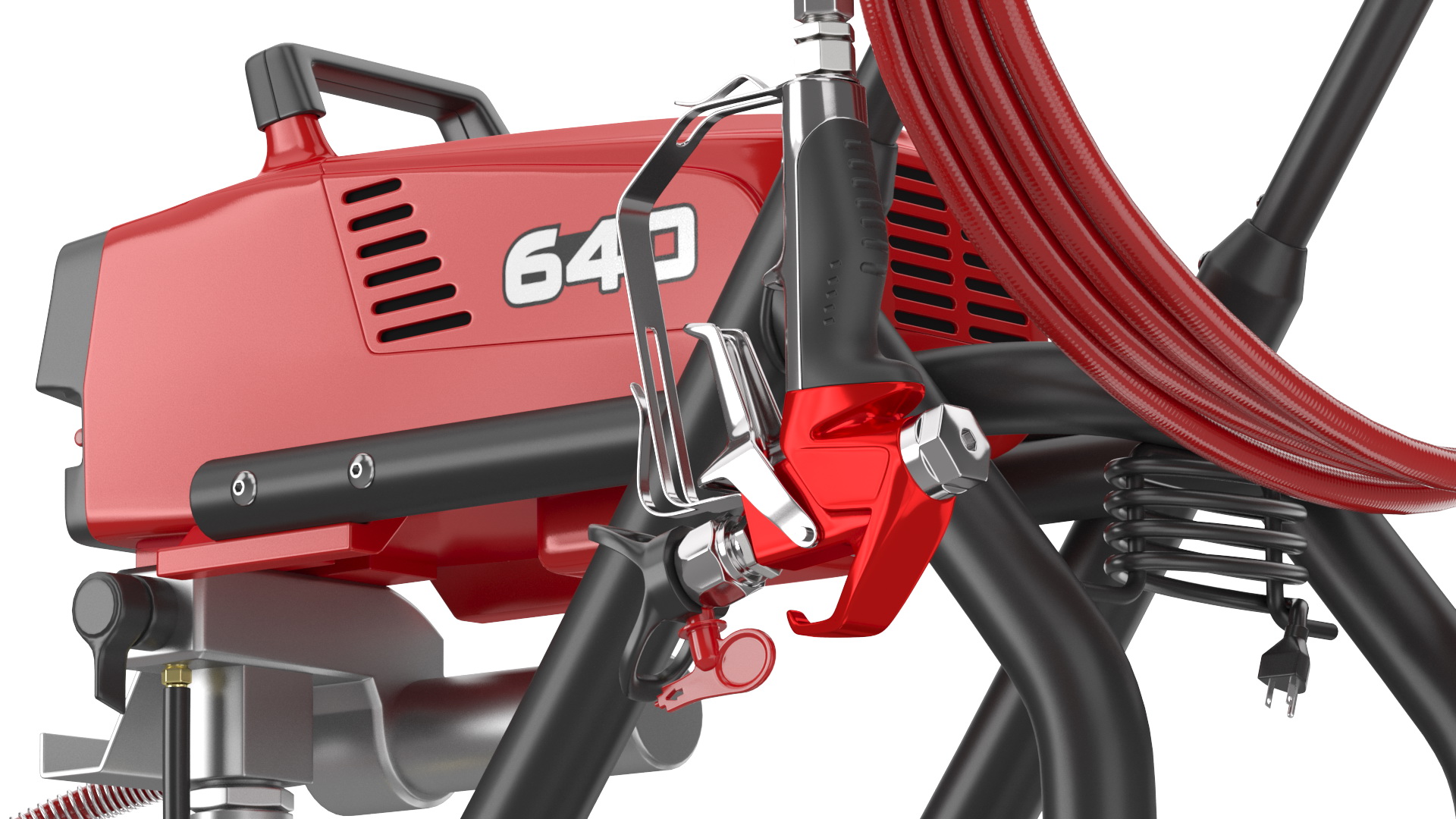 3D model Titan Impact 640 Airless Paint Sprayer with Hose and Sprayer