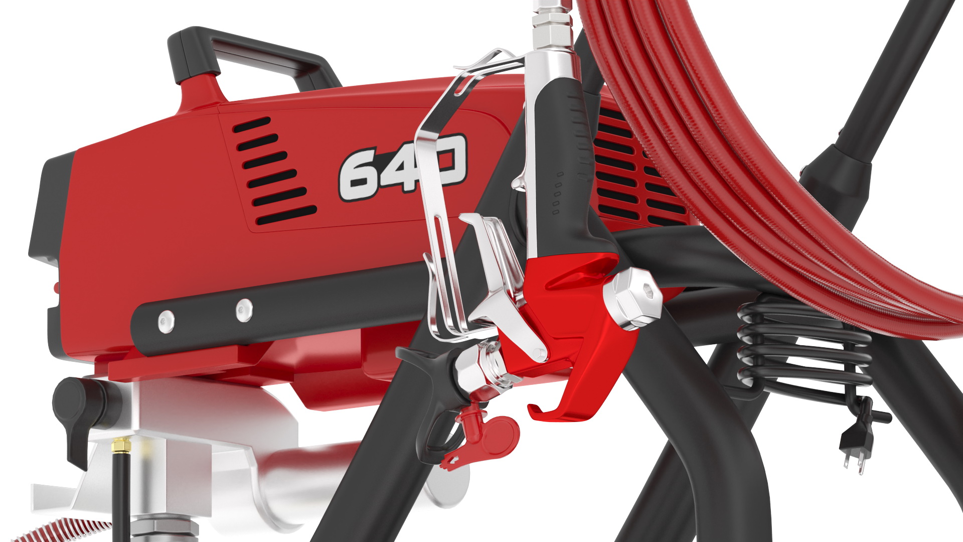 3D model Titan Impact 640 Airless Paint Sprayer with Hose and Sprayer