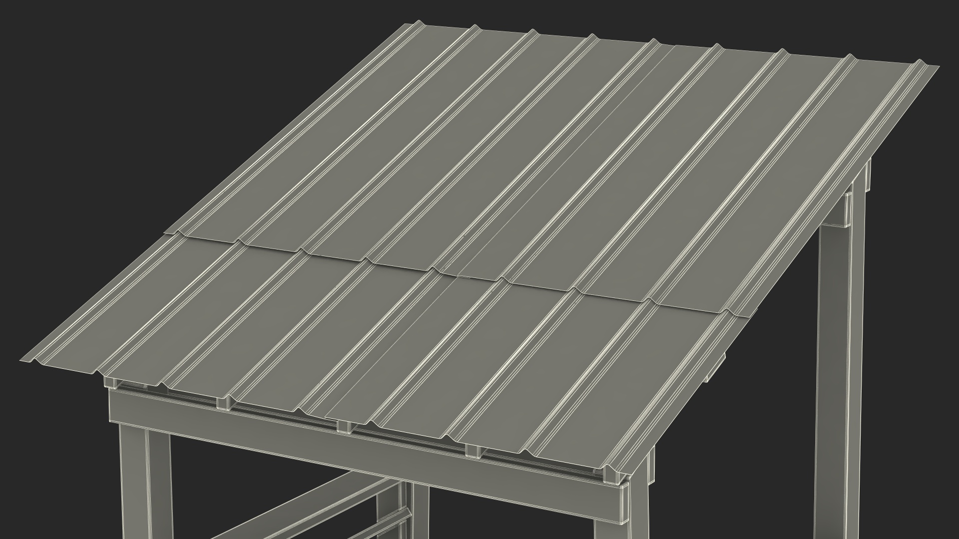 Old Wooden Lifeguard Station White 3D model