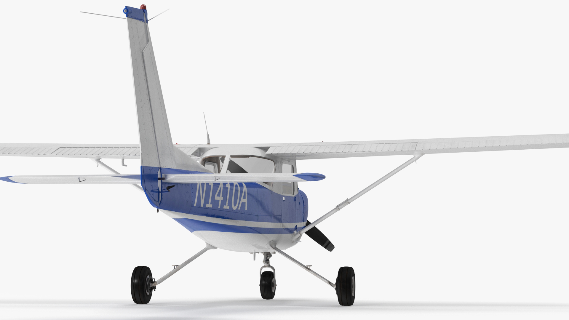 3D Single Engine Propeller Aircraft Cessna 150 model