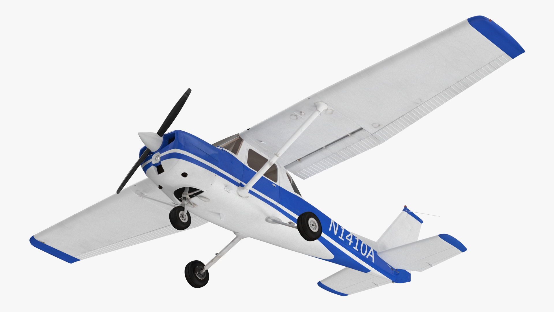 3D Single Engine Propeller Aircraft Cessna 150 model