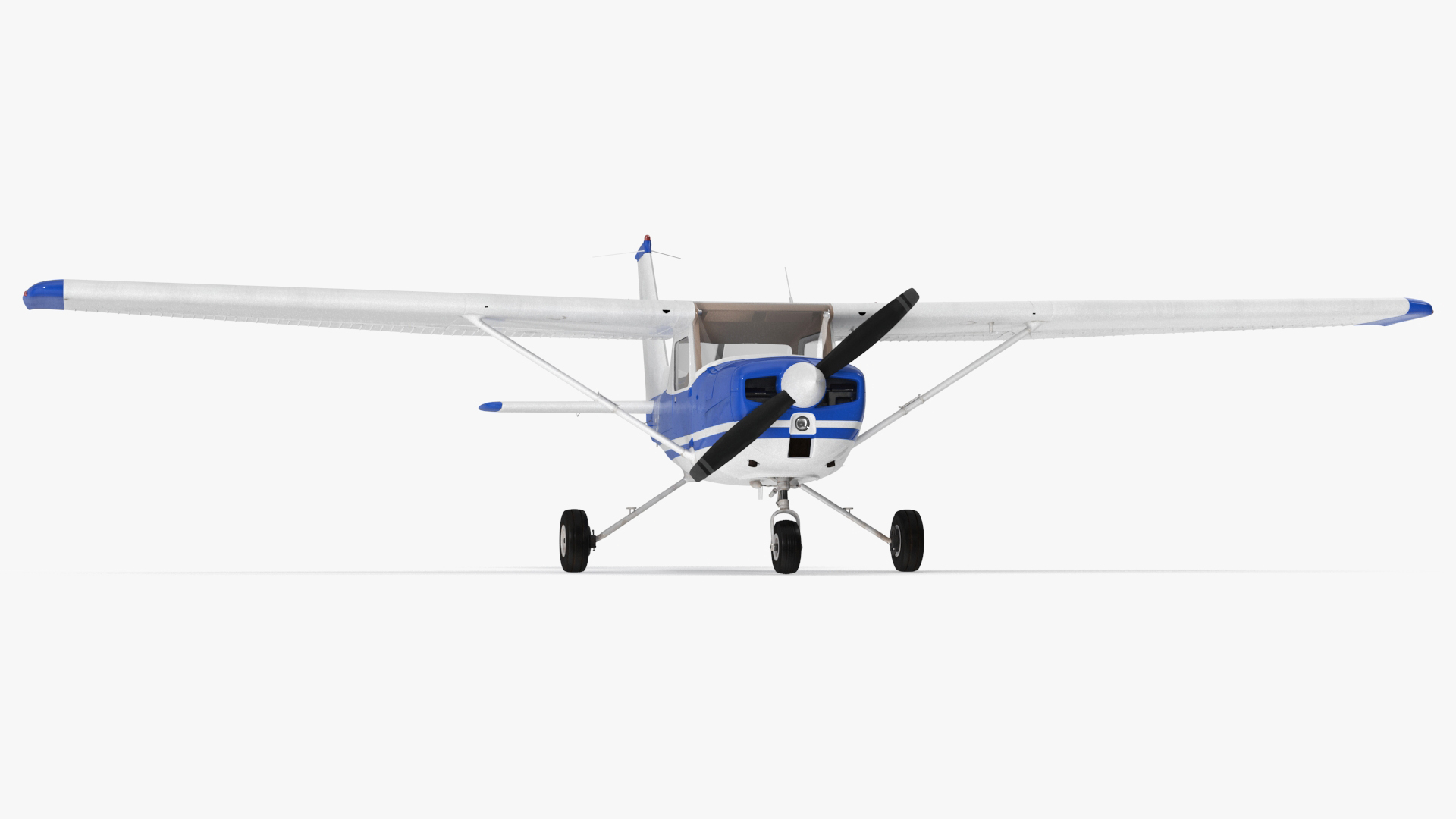 3D Single Engine Propeller Aircraft Cessna 150 model