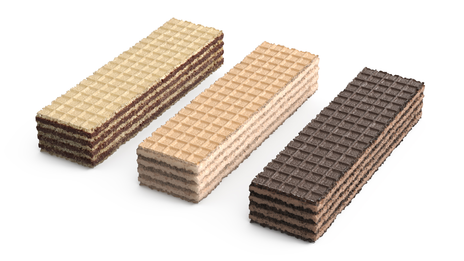 Cream Filled Wafers Set Beige, view 2