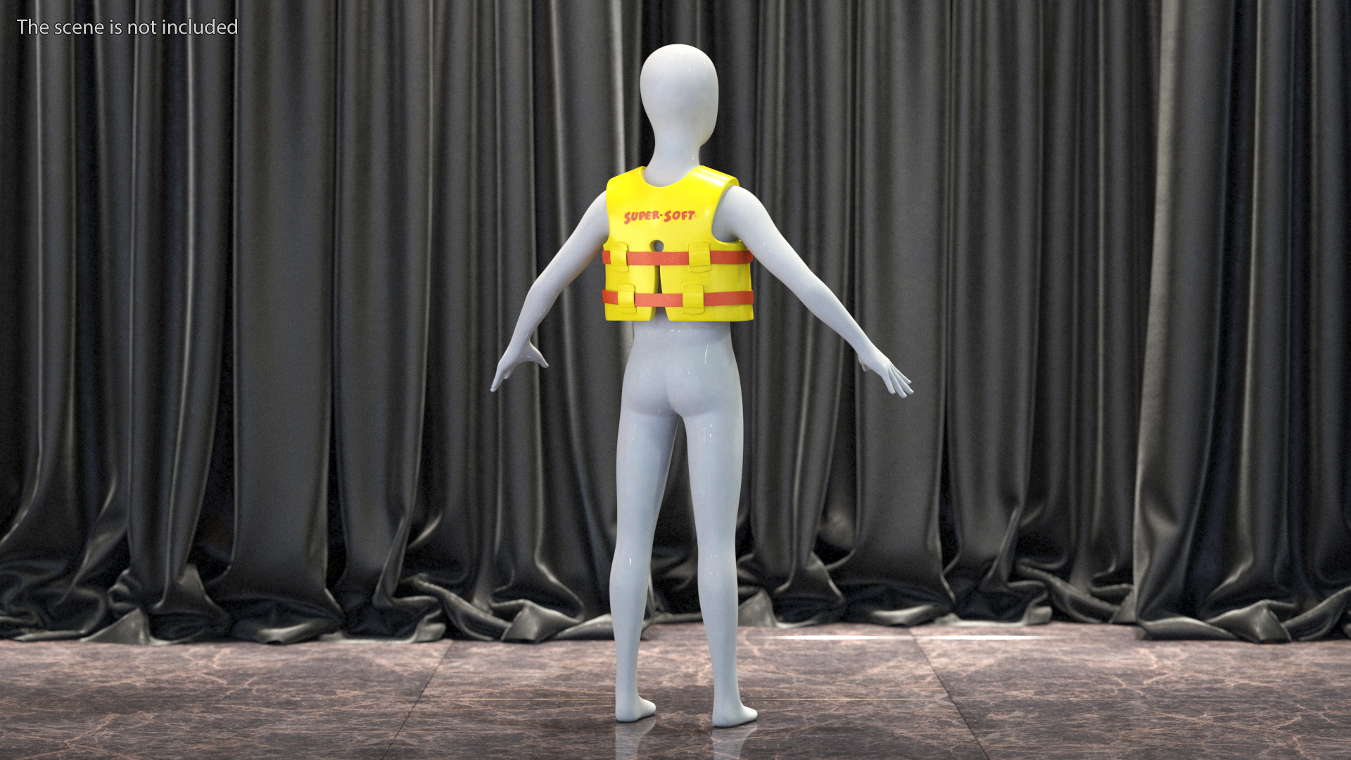 Super Soft Vinyl Coated Life Vest for Kids 3D