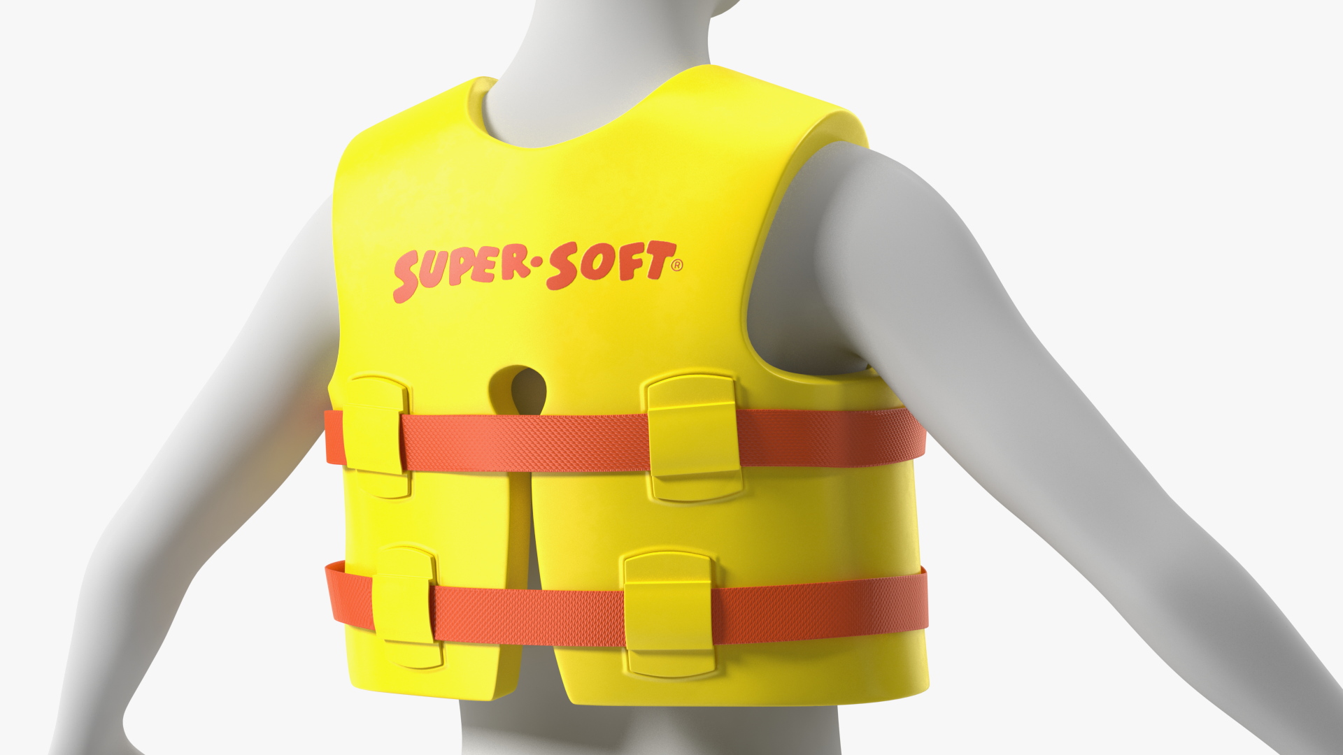 Super Soft Vinyl Coated Life Vest for Kids 3D