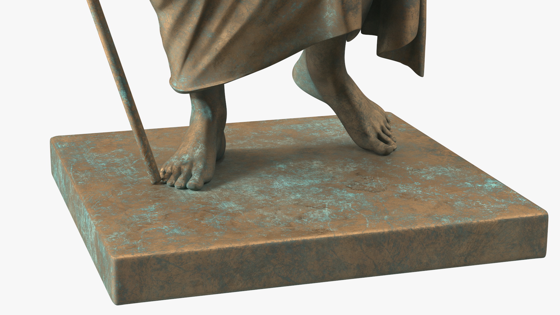 Poseidon Greek God Statue Bronze 3D