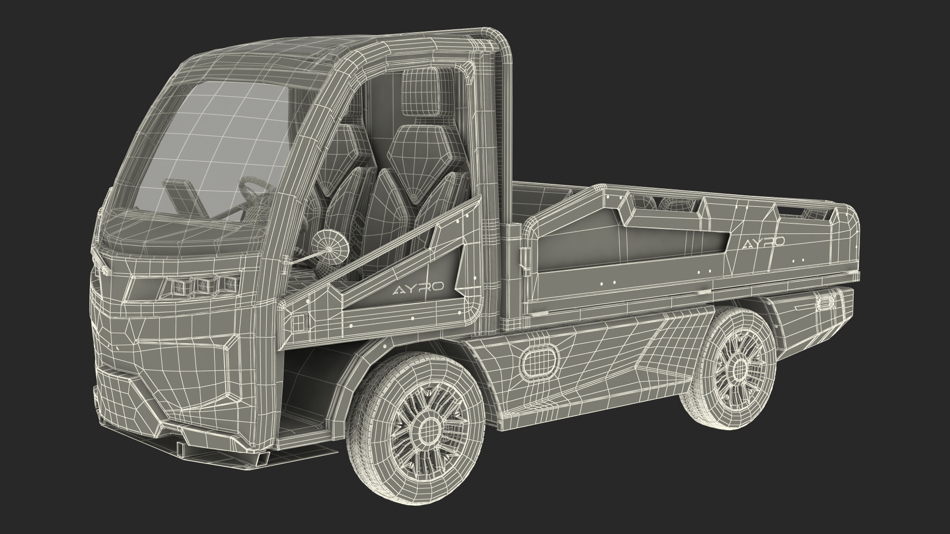 AYRO Vanish Electric Mini Truck Pickup Bed 3D