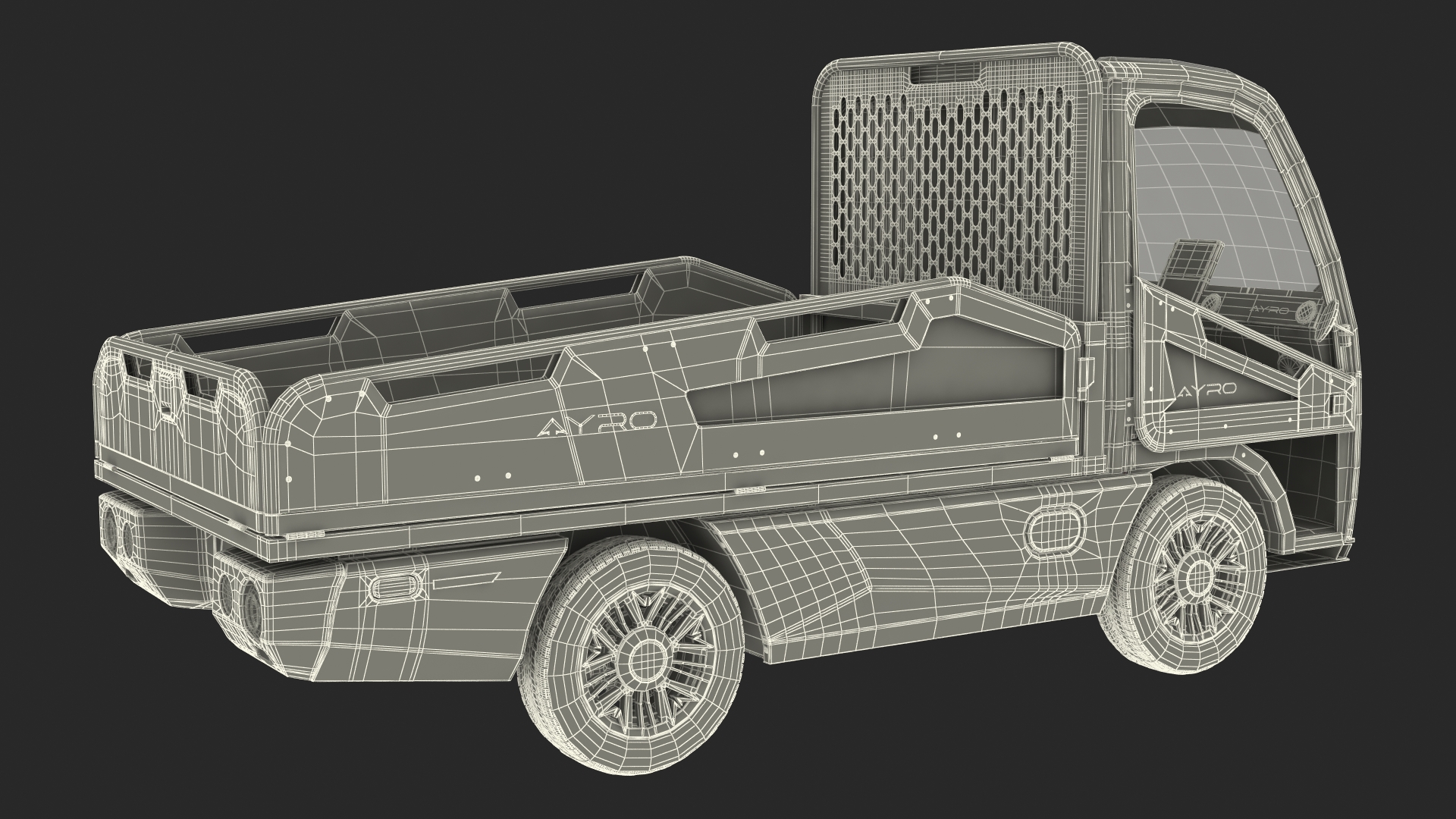 AYRO Vanish Electric Mini Truck Pickup Bed 3D