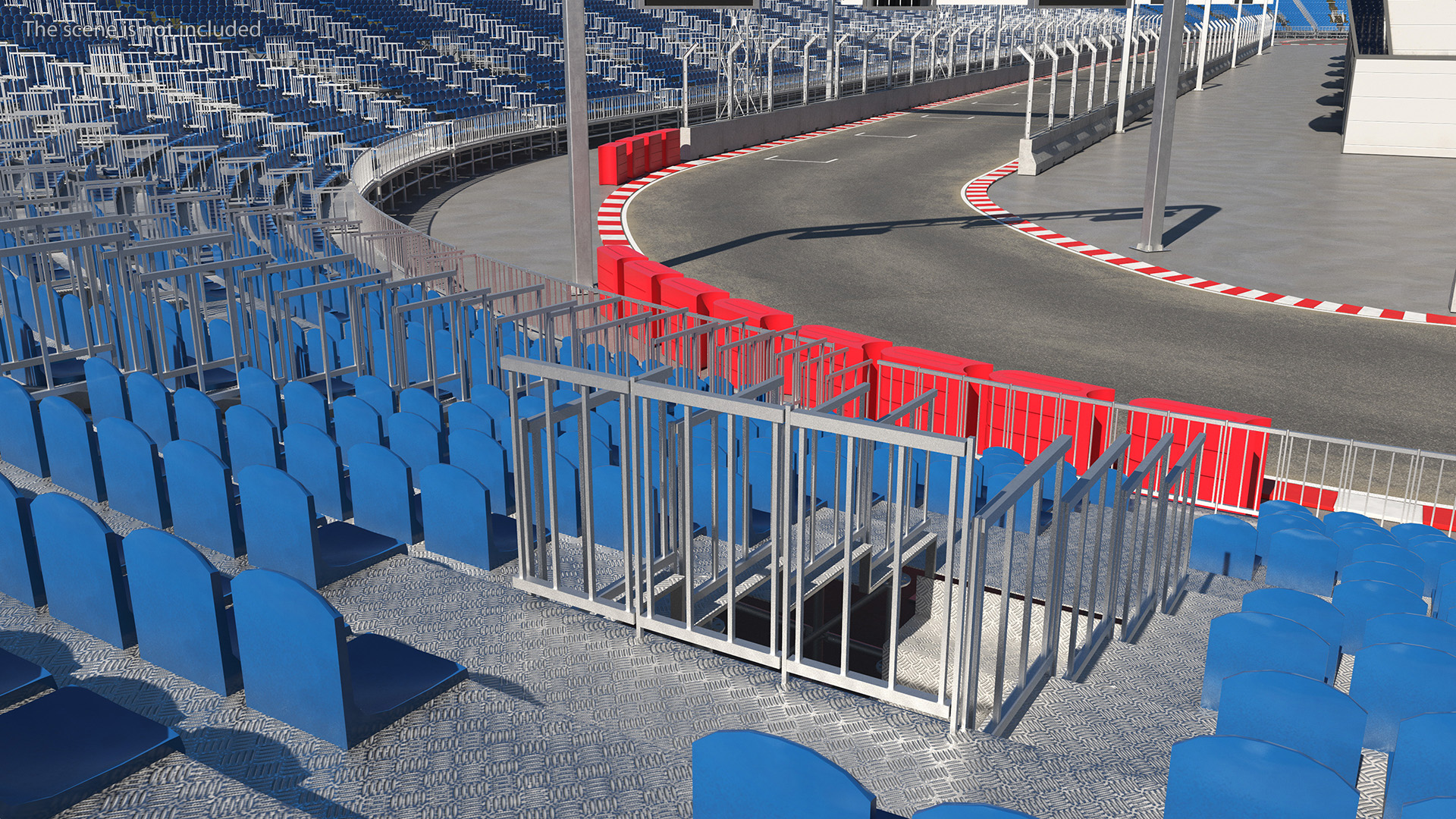 Race Track Formula 1 Set 3D model
