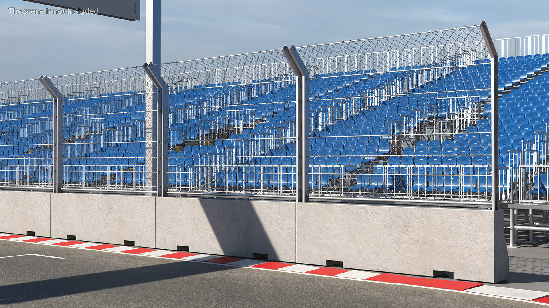 Race Track Formula 1 Set 3D model