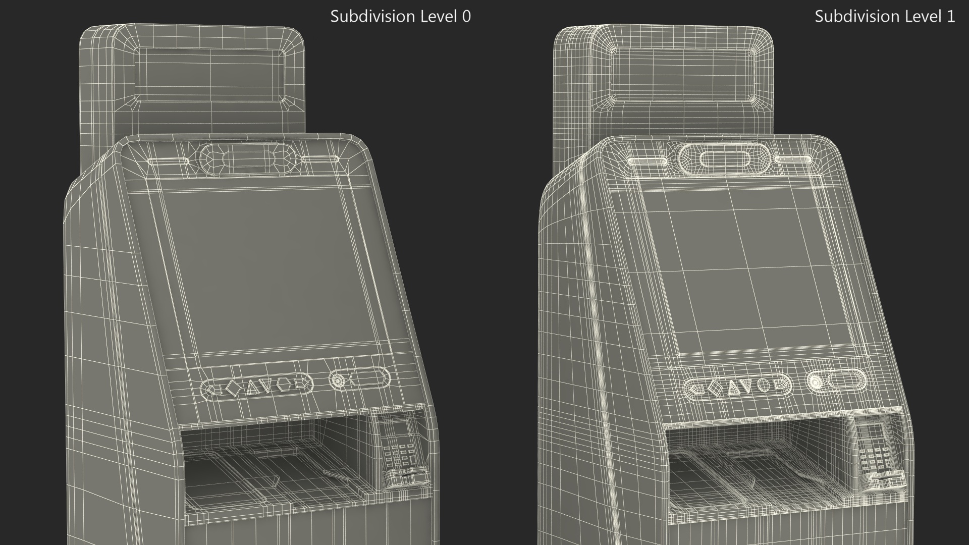 3D Airport Smart Self Check In Terminal
