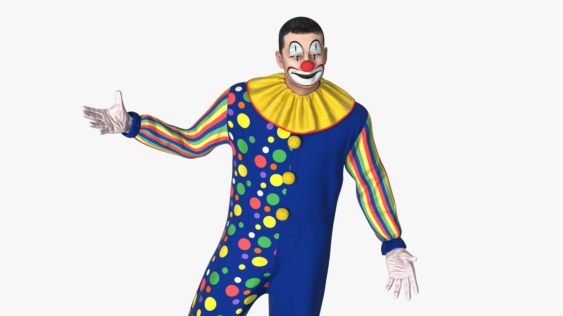 3D model Funny Clown Standing Pose