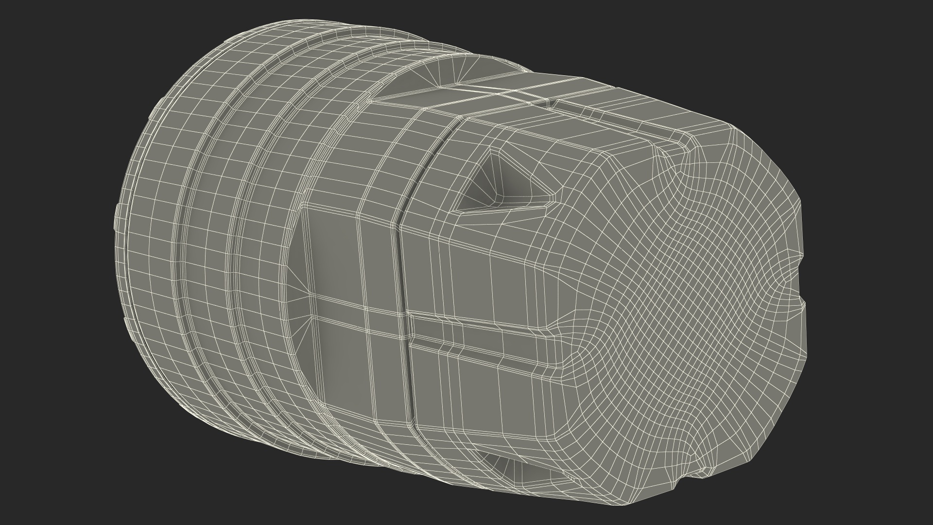 3D model Sandy Impact Attenuator Sand Barrel