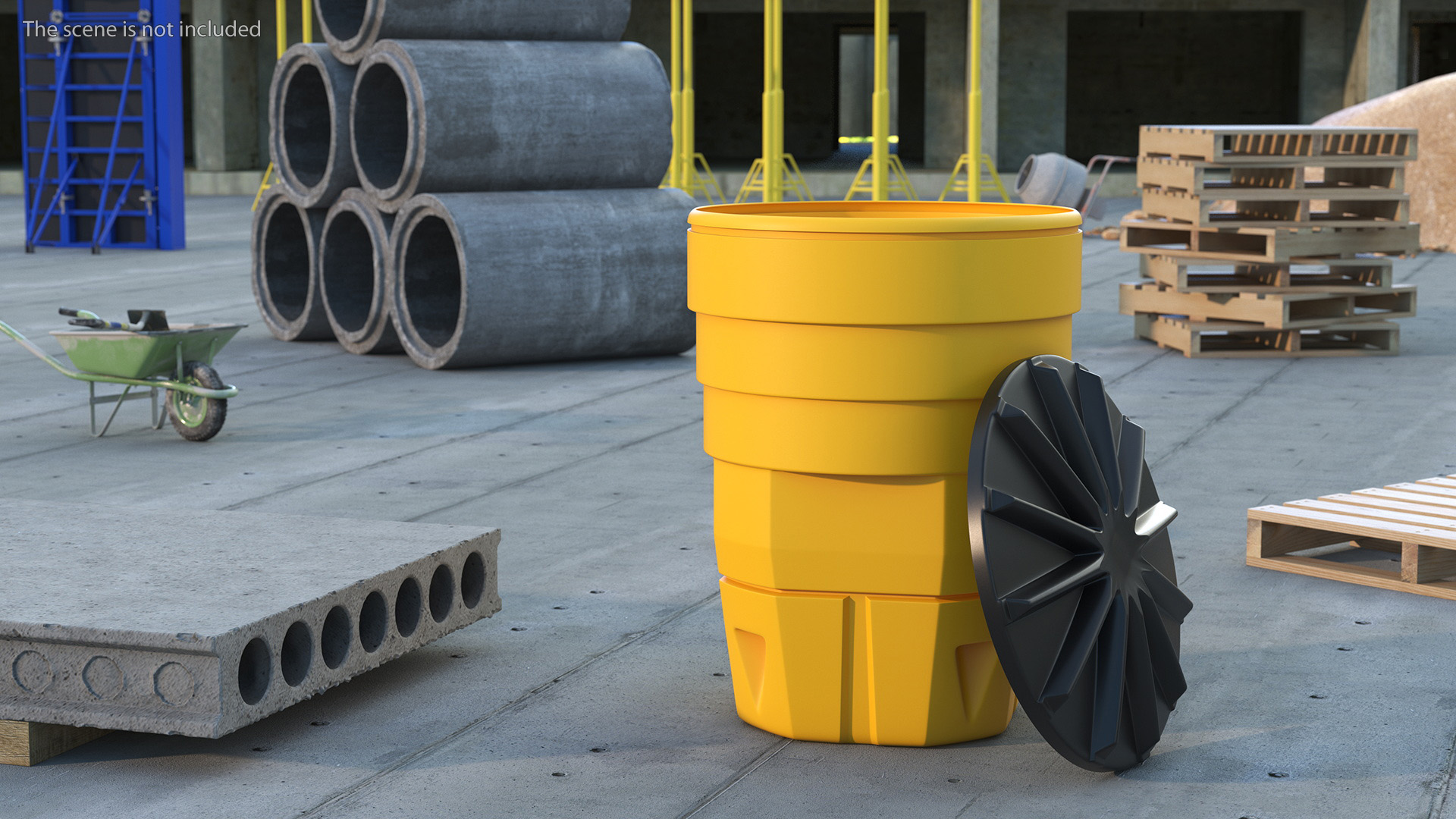 3D model Sandy Impact Attenuator Sand Barrel