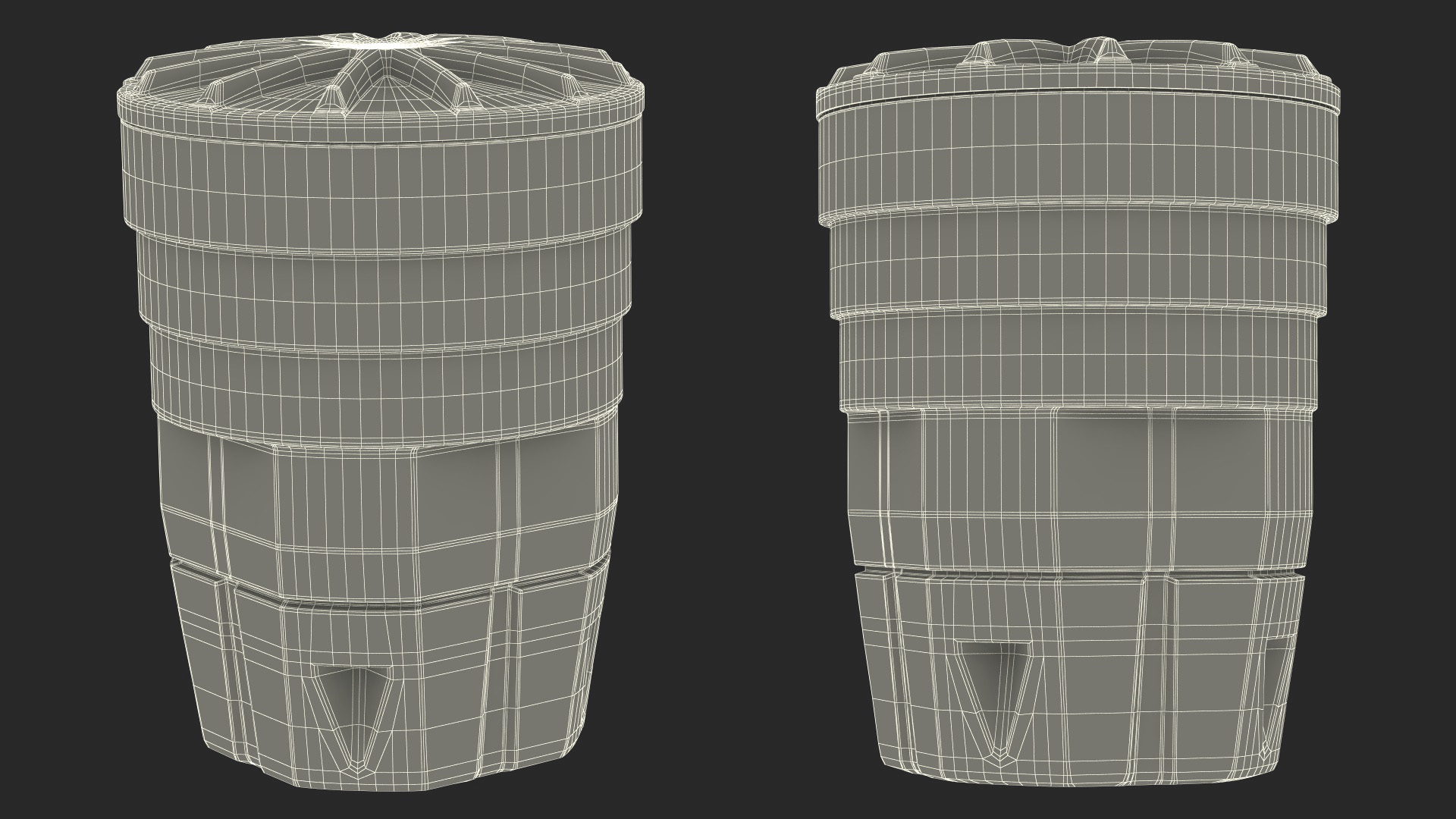 3D model Sandy Impact Attenuator Sand Barrel