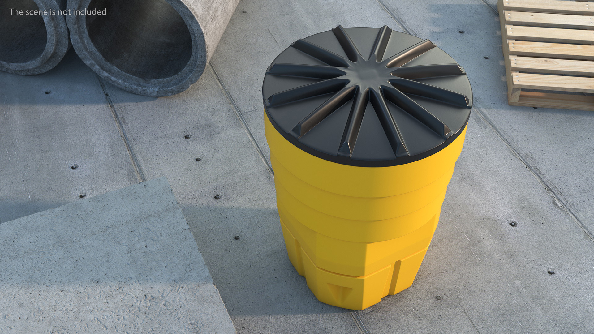 3D model Sandy Impact Attenuator Sand Barrel